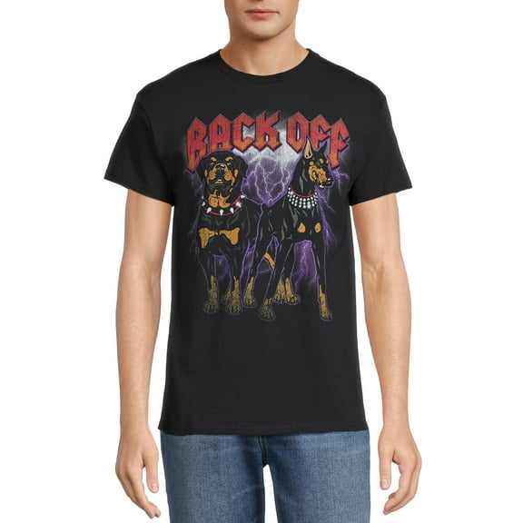 Men's & Big Men's Back Off Tough Dogs Graphic T-Shirt, Sizes S-3XL