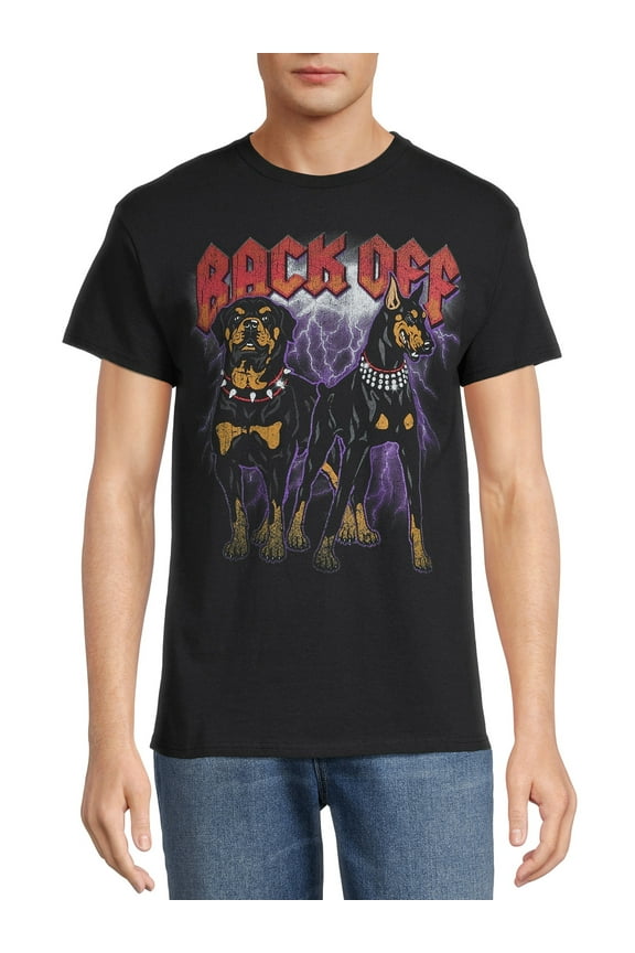 Men's & Big Men's Back Off Tough Dogs Graphic T-Shirt, Sizes S-3XL
