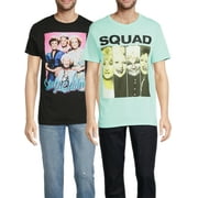 THE GOLDEN GIRLS Golden Girls Men's & Big Mens Graphic Tee Shirt 2-Pack, Size S-3XL