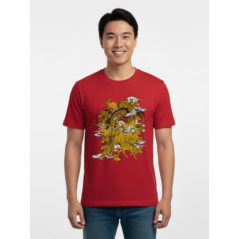 Men's & Big Men's Lunar Year Graphic Tee, Twelve Zodiac, Sizes S-3XL