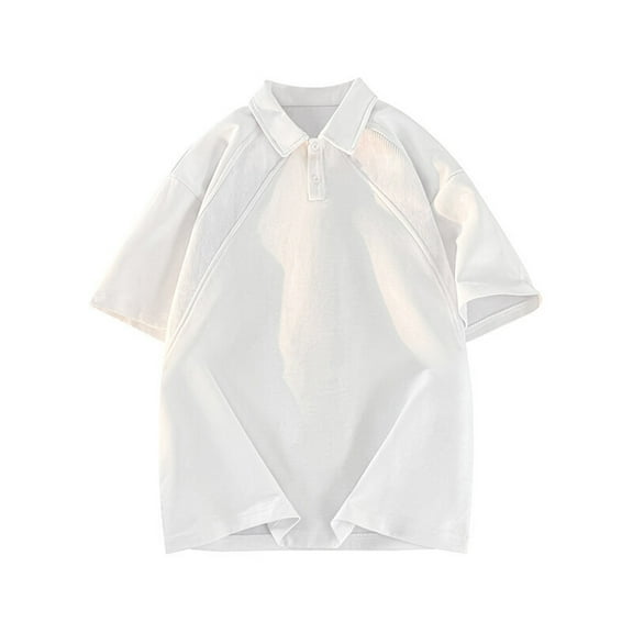 Men's & Big Men's Polo, George Commuter Shirt with Short Sleeves, Size , XL, White