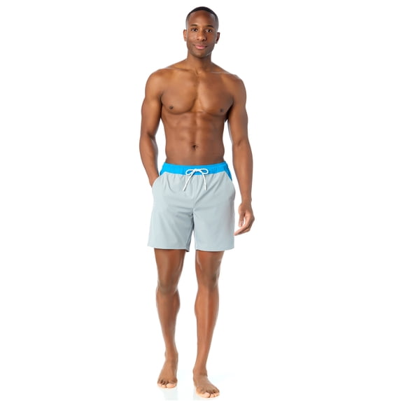 Men's & Big Men's Reebok Swim Trunks, 7" Inseam, Sizes S-3XL