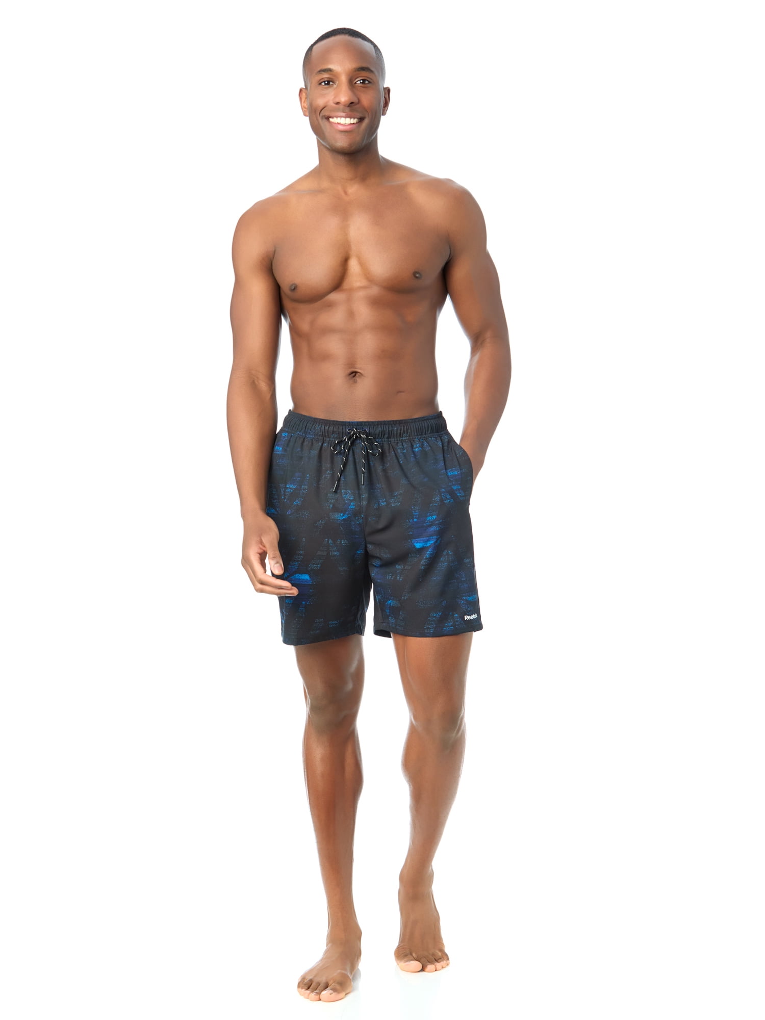 Men's & Big Men's Reebok Swim Trunks, 7" Inseam, Sizes S-3XL