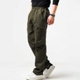 thumbnail image 1 of Men’s & Big Men’s Relaxed Fit Work Cargo Pants, Lightweight Durable All Day Utility Trousers, 1 of 9