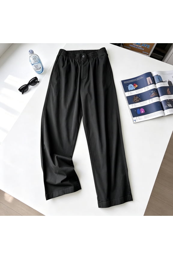 Men’s & Big Men’s Relaxed Stretch Polyester Cargo Pants S-XXL, Heavy Duty Multi Pocket Work Trousers