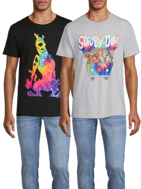 Men's & Big Men's Scooby Doo Graphic Tees 2-Pack, Sizes S-3XL