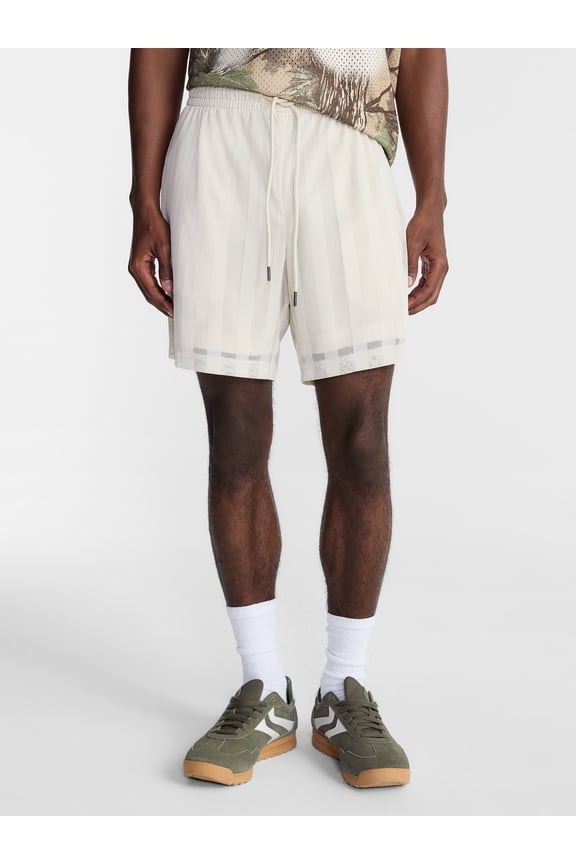 Men's & Big Men's Striped Mesh Shorts, 6.5" Inseam, Sizes XS-5XL
