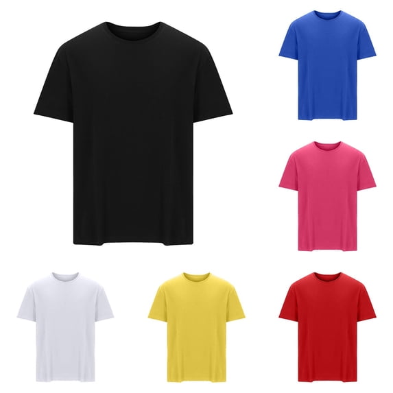 Men's & Big Moisture Wicking Breathable Active Performance Tech T-Shirts with Short Sleeve Size L-6XL Yellow
