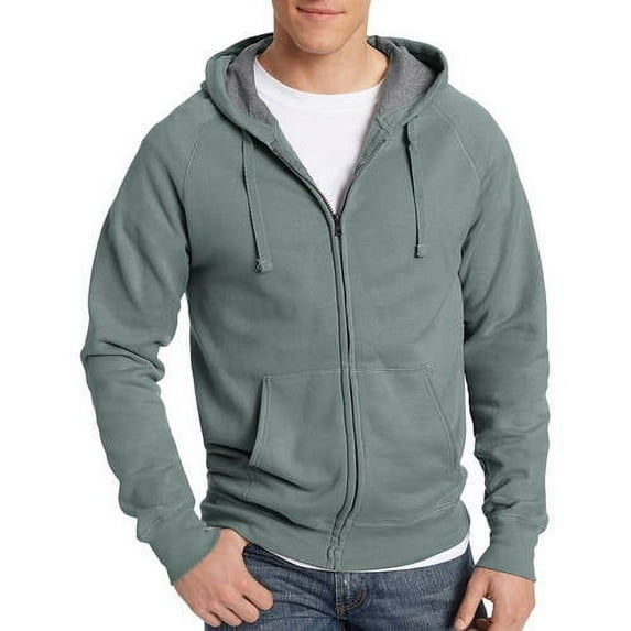 Men's Big Nano Premium Soft Lightweight Fleece Full Zip Hoodie