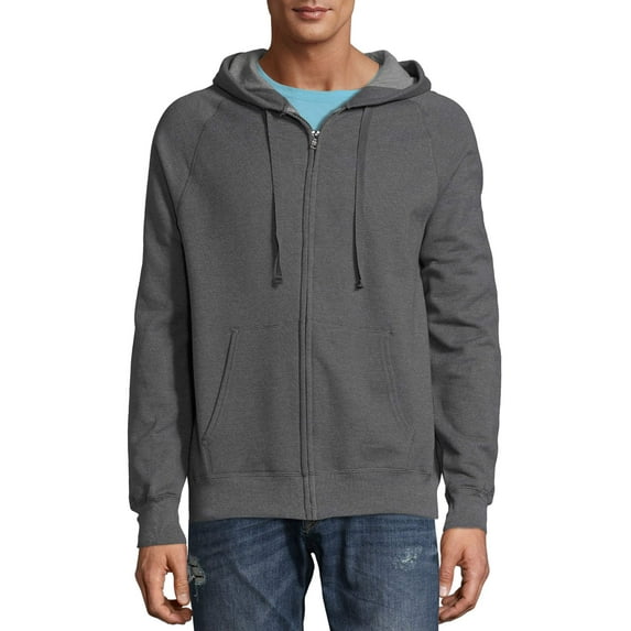 Men's Big Nano Premium Soft Lightweight Fleece Full Zip Hoodie