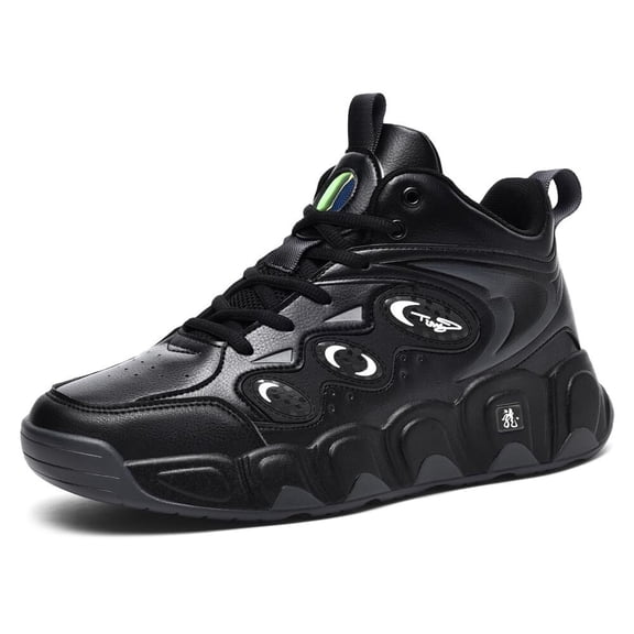 Men's Big Size High-Top Basketball Shoes Cushioned Rebound Grip Durable Casual Sneakers