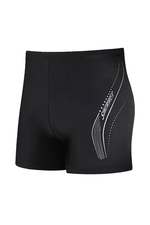 Men's Big & Tall Athletic Swim Jammers Quick Dry Compression Square Leg Swim Brief Swimsuit Swimming Shorts