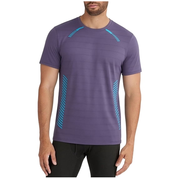 Men's Big & Tall Athletic T-Shirt Quick Dry Performance Tee Regular Fit Crew Neck Short Sleeve Shirt Moisture Wicking Workout Top Summer Activewear for Basketball