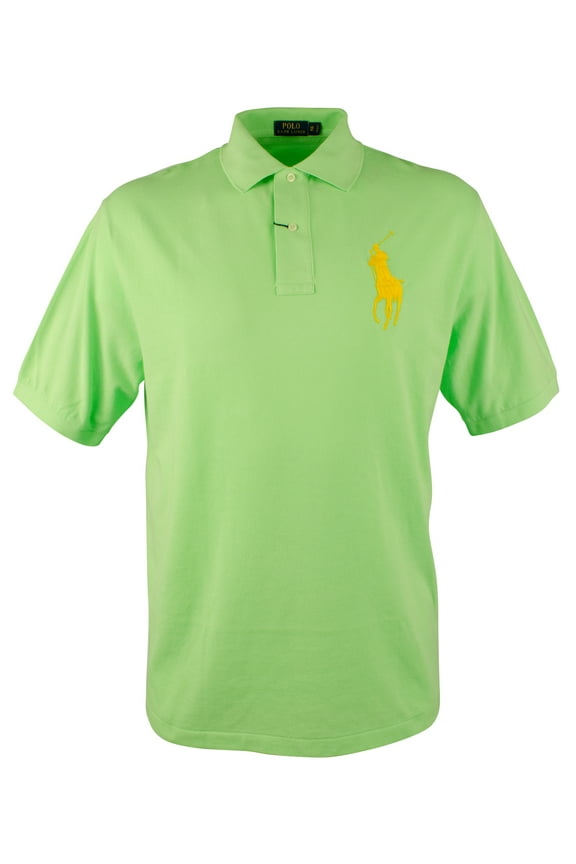 Men's Big&Tall Big Pony Short Sleeve Mesh Polo Shirts-FG-1XB