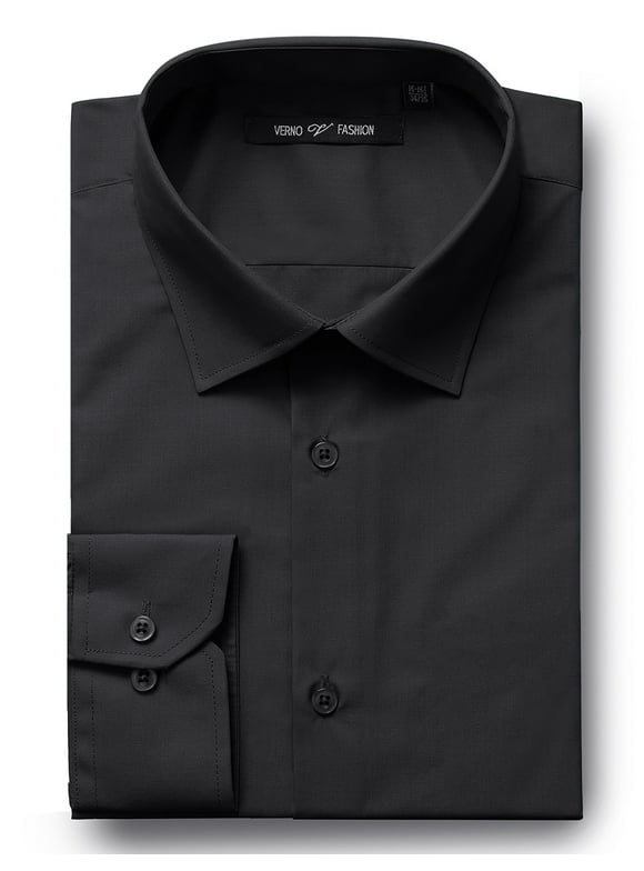 Men's Big & Tall Classic/Regular-Fit Long Sleeve Solid Dress Shirt