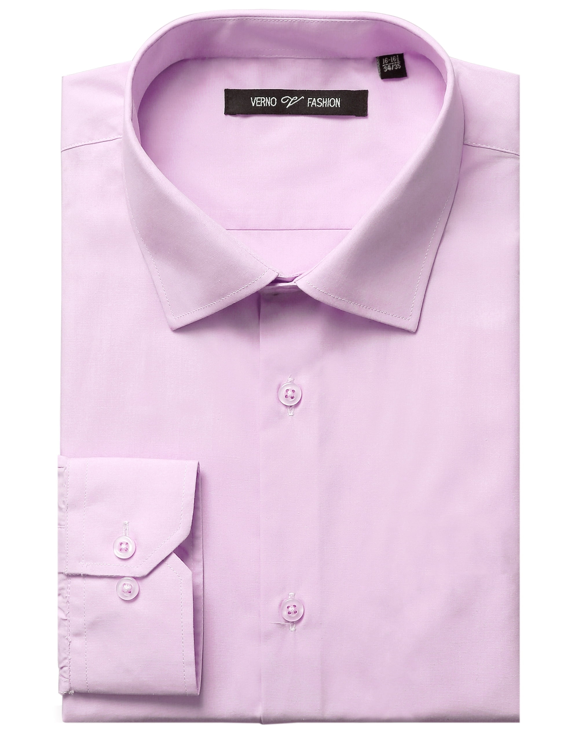 Men's Big & Tall Classic/Regular-Fit Long Sleeve Solid Dress Shirt 