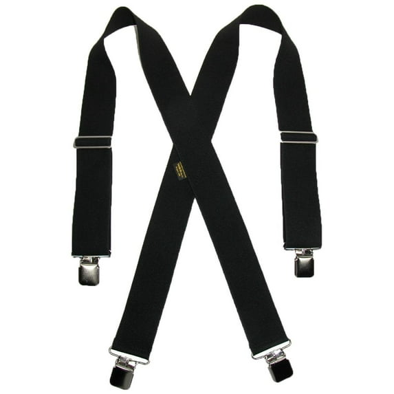 Men's Big & Tall Elastic Clip-End 2 Inch Work Suspenders, Size: one size