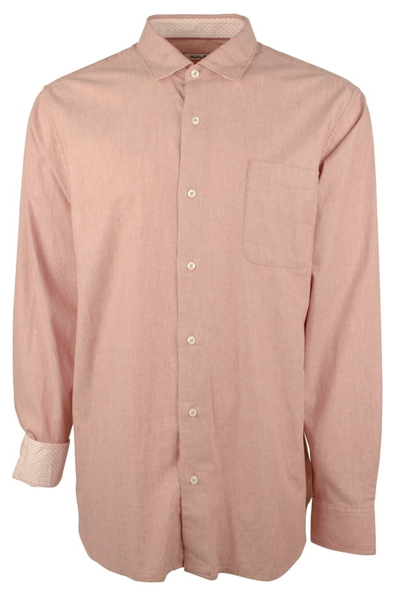 Men's Big &Tall Heather Bay Herringbone Shirt-BA-2XB