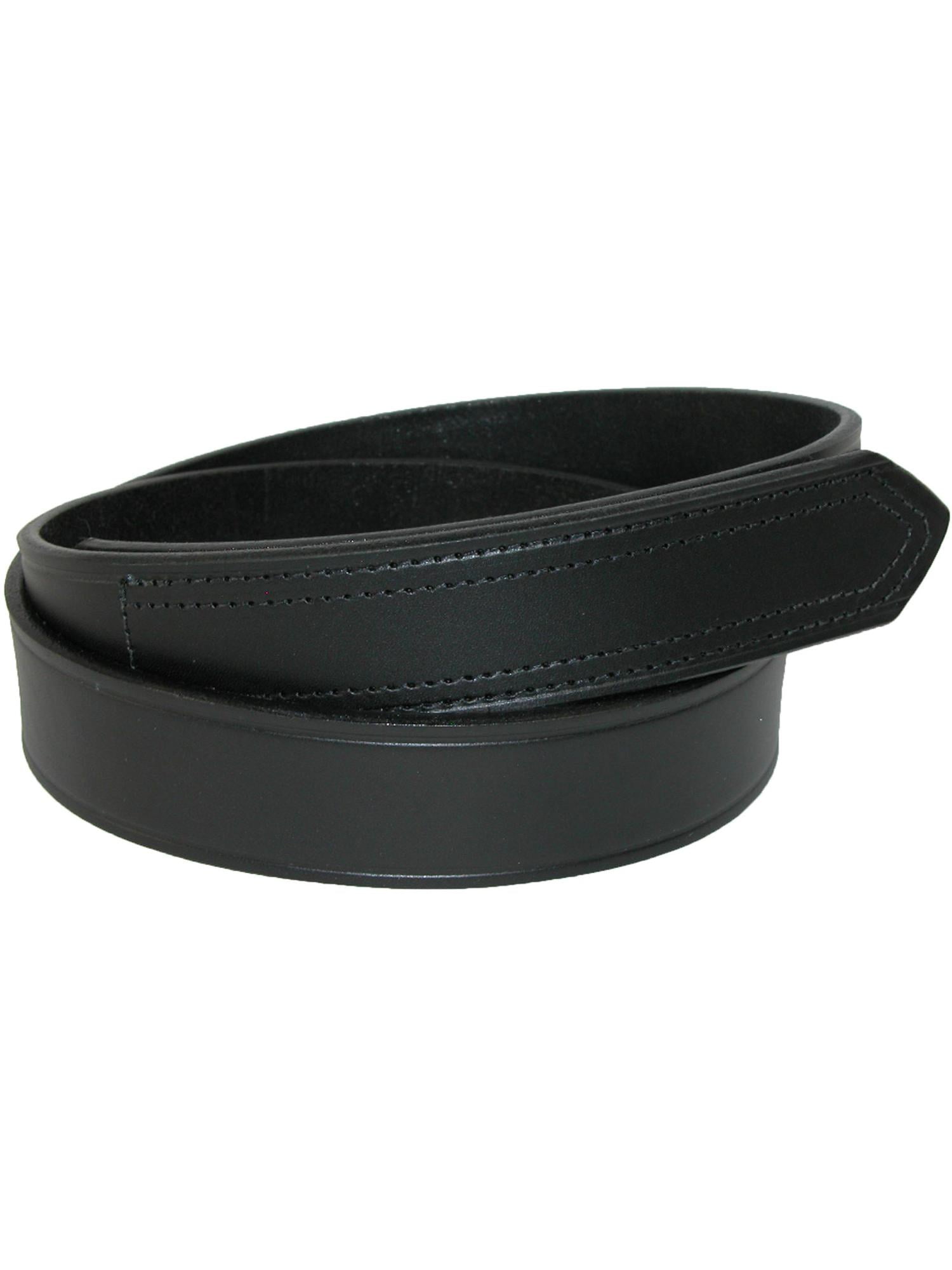 Size 54 Mens Big & Tall Leather Bridle Belt with Hidden