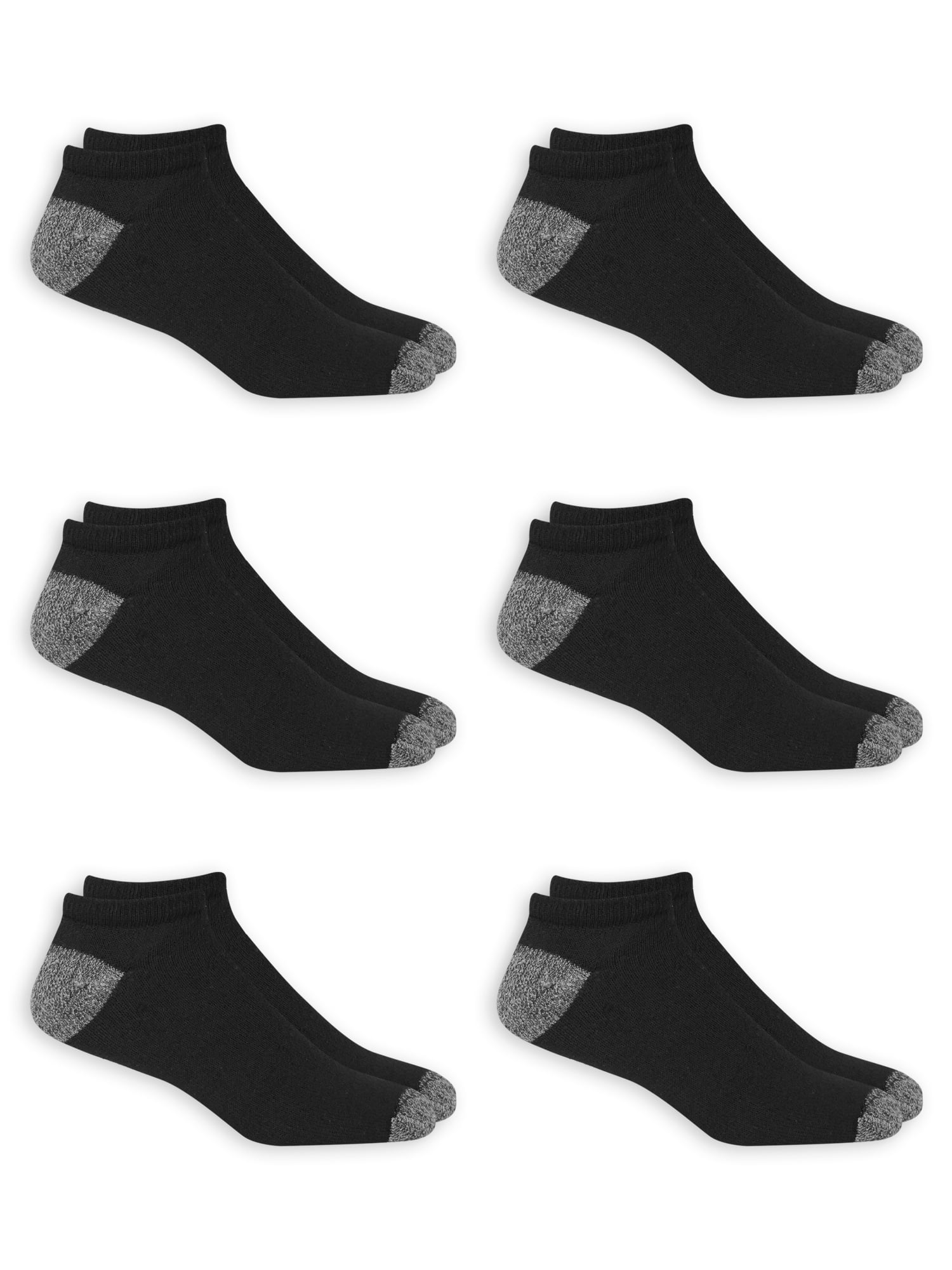 Men's Big & Tall Odor Resistant No Show Socks 6 Pack - Walmart.com