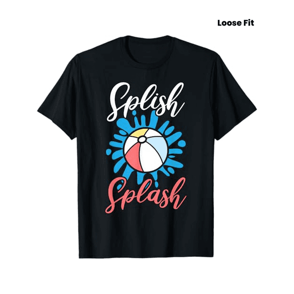 Men's Big & Tall Soft Cotton T-Shirt - Retro Loose Fit Short Sleeve with Splash Graphic Print, Machine Washable 180gsm All-Season Casual Tee for Casual Attire, PLUS SIZE