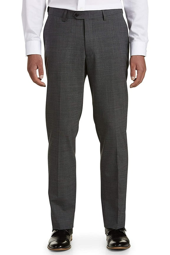 by DXL Men's Big and Tall  Men's Big & Tall Performance Stretch Suit Pants, Grey, 48W X 32L 48 x 32
