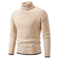 thumbnail image 1 of Men's Big Tall Thermal Turtleneck Sweater Winter Insulated Knit Plus Size Design, 1 of 7