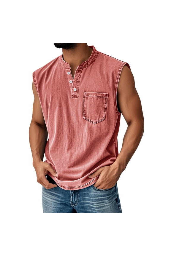 Men's & Big & Tall Tri-Blend Muscle Tee Shirt Tank Top, Sizes S-4XL