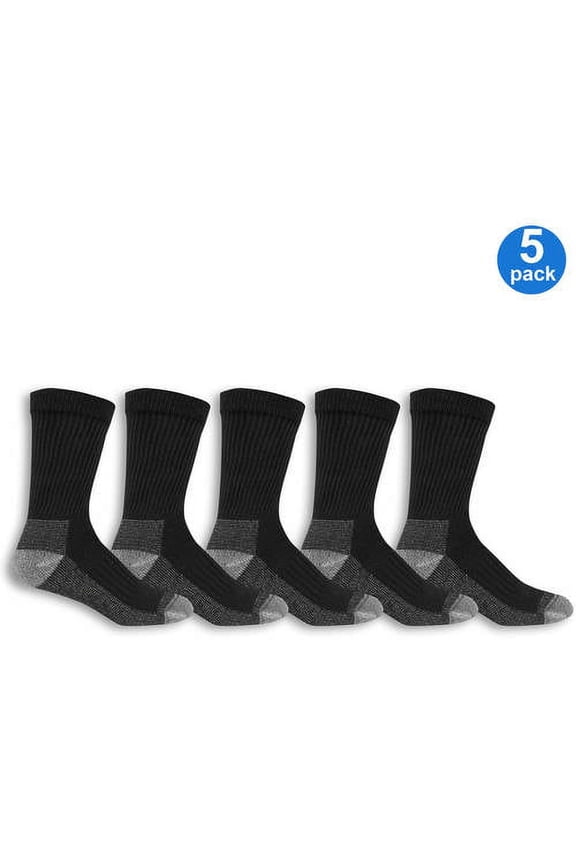 Men's Big & Tall Workgear Cushioned Crew Sock 5 Pack