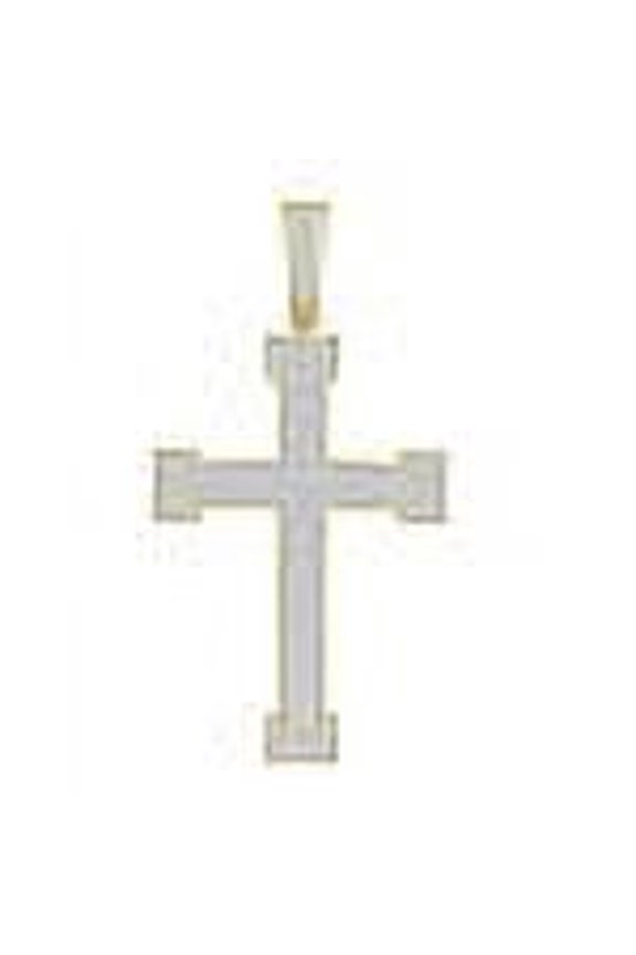 Men's Big XL 3.25'' Simulated Diamond 14K Gold Over Jesus Cross Designer Custom Charm Pendent