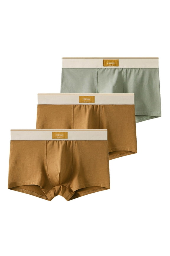 Men's Big and Tall 3/4-Pack Cotton Boxer Briefs - Lightweight Breathable Comfort-Flex Underwear, Soft Relaxed-Fit Active & Lounge Trunks