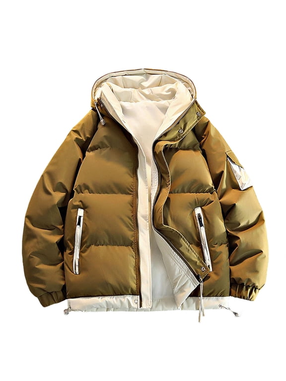 Men's Big and Tall 4X Hooded Jacket with Heavy Duty Construction for Extreme Winter Protection