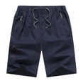 thumbnail image 1 of Men's Big and Tall Elastic Waist Shorts Loose with Pockets, 1 of 8