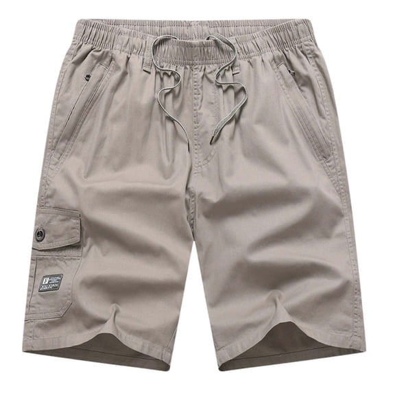 Men's Big and Tall Elastic Waist Shorts Loose with Pockets