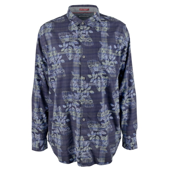 Men's Big and Tall Jingle Plaid Rock Shirt-OD-XLT