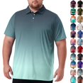 thumbnail image 1 of Men's Big and Tall Polo Shirts Casual Work Quick Dry Short Sleeve Collared Golf Shirt, 1 of 7