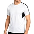 thumbnail image 1 of Men's Big and Tall Swim Shirt Short Sleeve UPF 50+ Sun Protection SPF UV Moisture Wicking Lightweight Quick Dry Rash Guard Size M-5XL White, 1 of 5