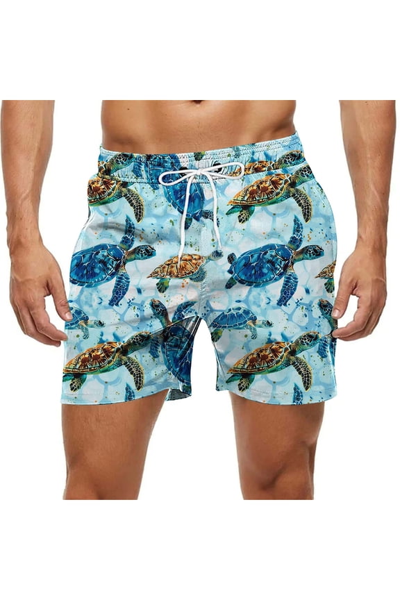 Men's Big and Tall Swim Trunks 5X Quick Dry Leisure Summer Beach Pants