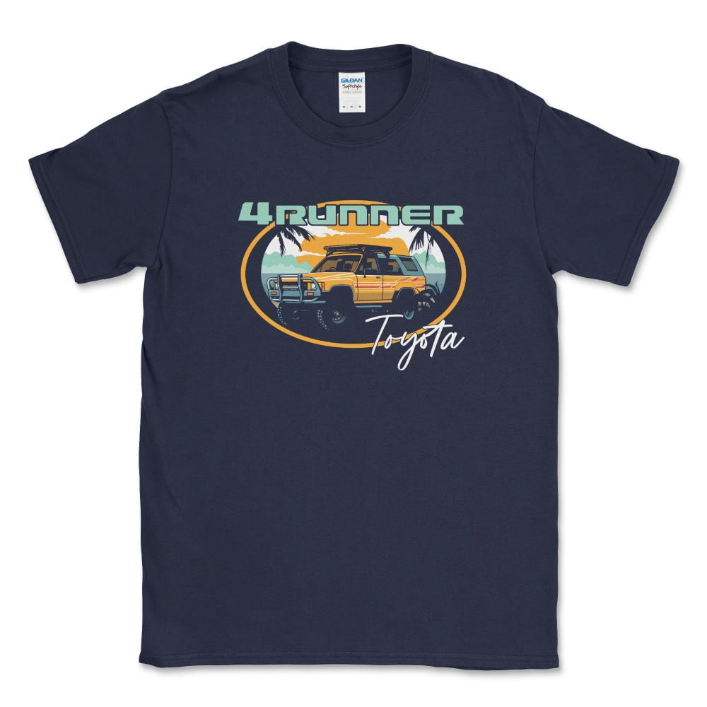 Mens Big and Tall Toyota 4Runner Beach Lifestyle Tee