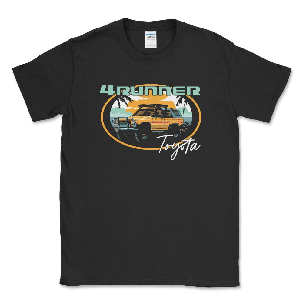 Mens Big and Tall Toyota 4Runner Beach Lifestyle Tee