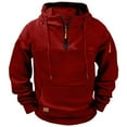 thumbnail image 1 of Men's Big and Tall Work Hoodie with Fleece Lining and Multiple Pockets for Casual Use, 1 of 6