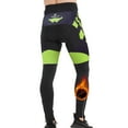 thumbnail image 1 of Men’s Bike Cold Weather Pants Cycling Compression Leggings Fleece Lined Winter Biking Long Pants Green XXL, 1 of 7