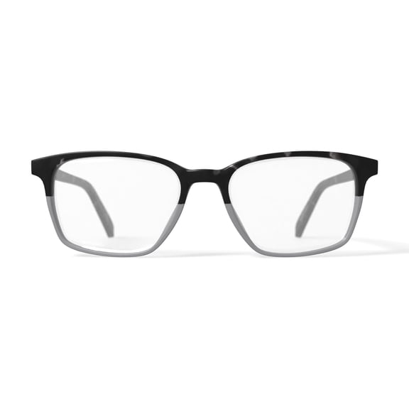 Bio Eyes Men's BE120 Larch Square Prescription Eyeglasses with Case, Green Tortoise Gradient