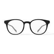 Bio Eyes Mens BE152 Myrtle Round Prescription Eyeglasses with Case, Black