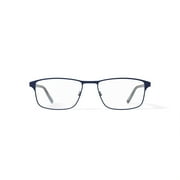 Bio Eyes Mens BE156 Oleander Rectangular Prescription Eyeglasses with Case, Navy Blue