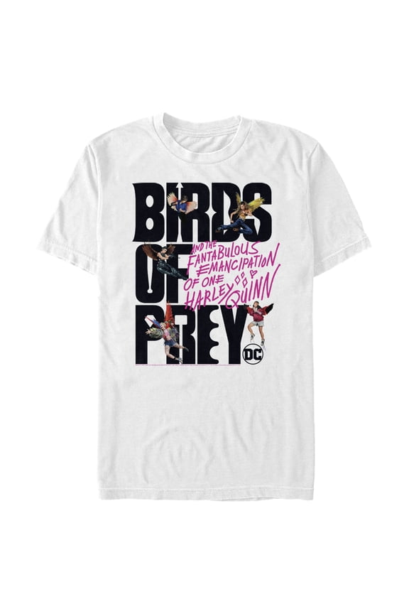 Men's Birds of Prey Flight Logo  Graphic Tee White Small