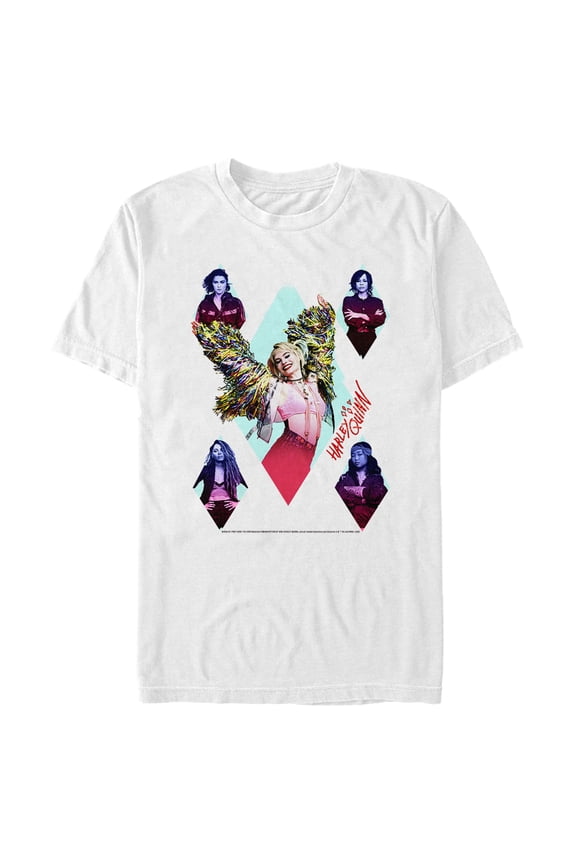 Men's Birds of Prey Harley Diamond Team  Graphic Tee White Large