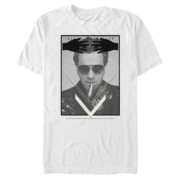 Men's Birds of Prey Mask Villain Graphic Tee White Medium