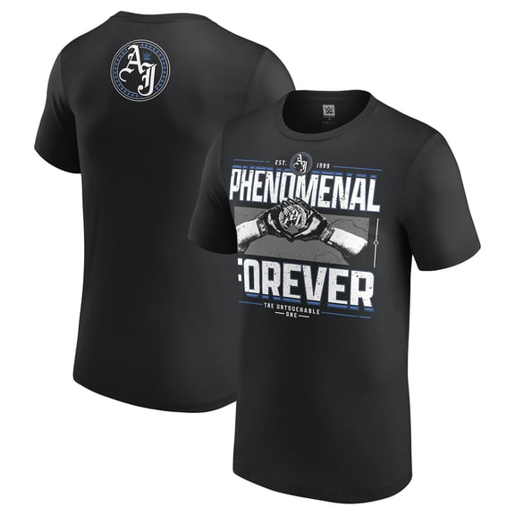 Men's Black AJ Styles Phenomenal Forever T-Shirt
