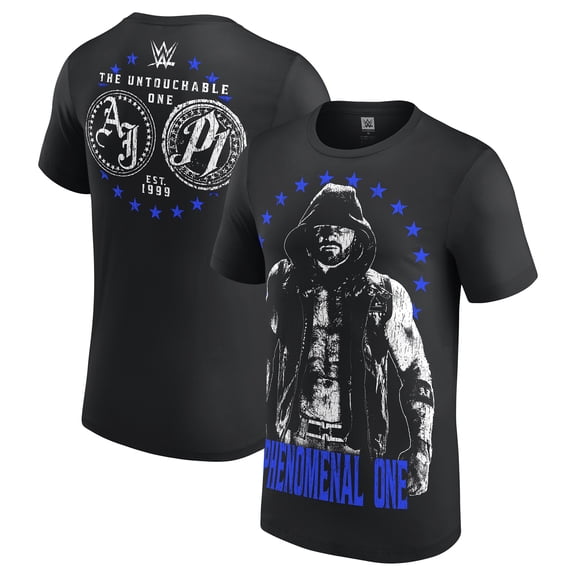Men's Black AJ Styles Untouchable T-Shirt